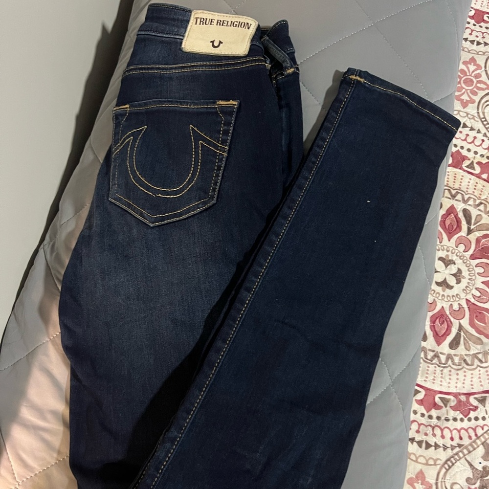 True Religion Women's Navy Skinny Jeans